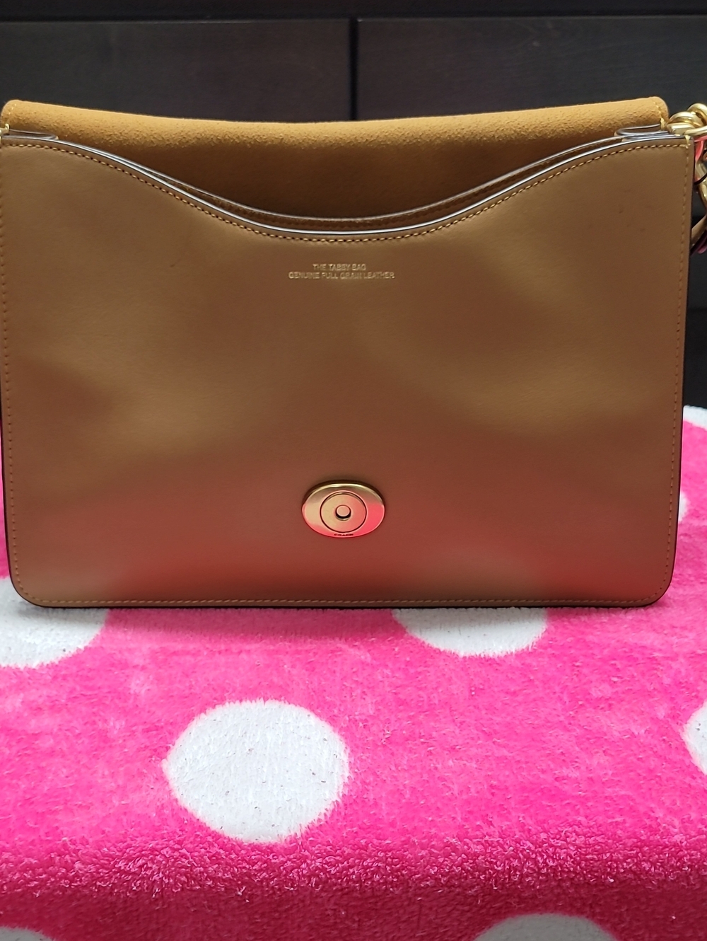 Coach Leather Chain Tabby 30 In Honey Brown - Picture 14 of 16